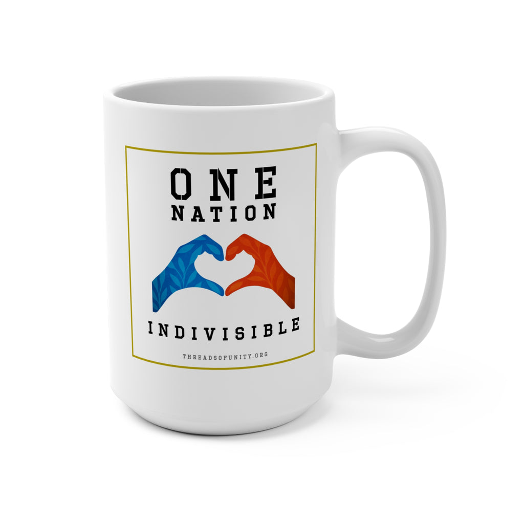 "One Nation, Indivisible Hands" Threads of Unity™ Ceramic Mug