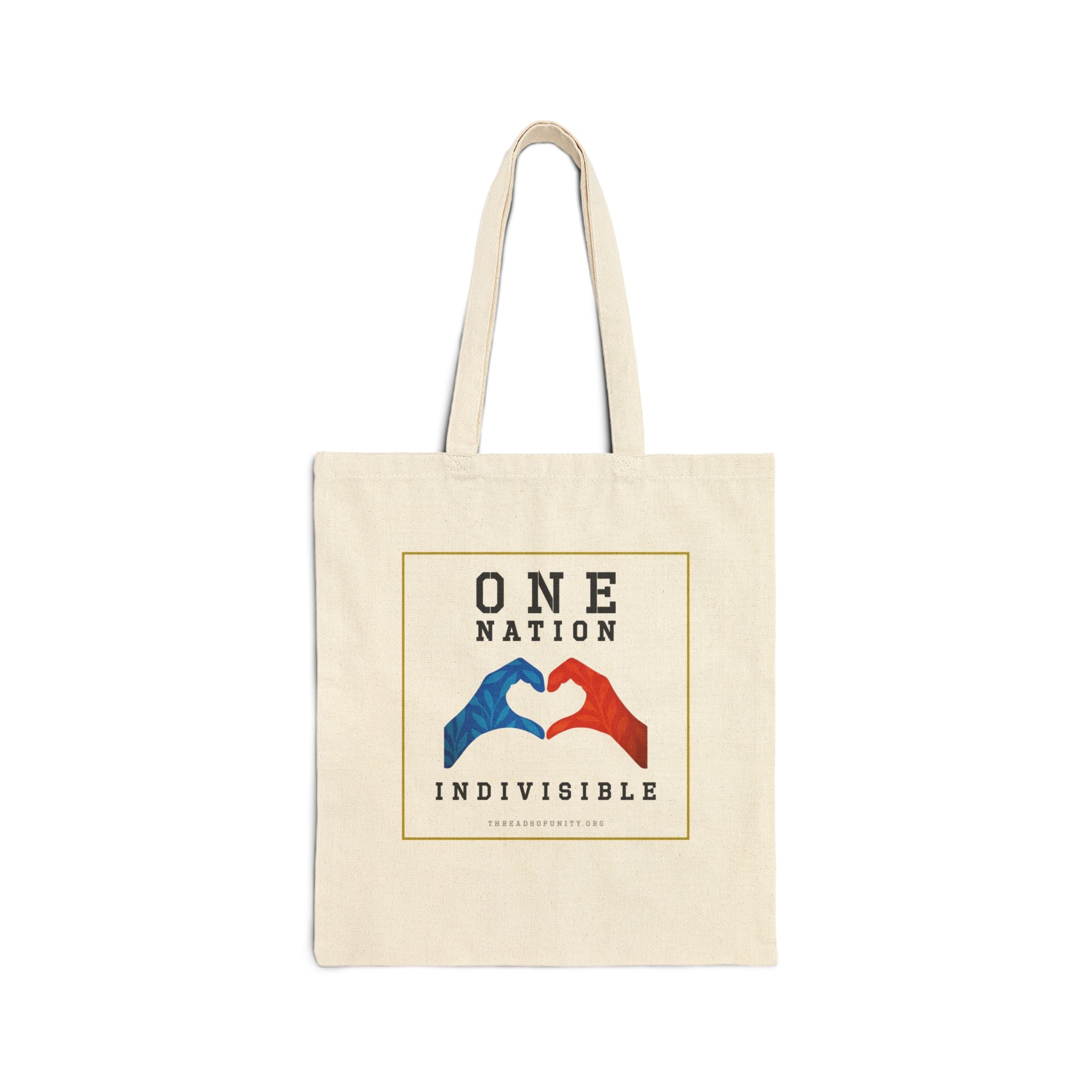 "One Nation, Indivisible Hands" Threads of Unity™ Tote Bag
