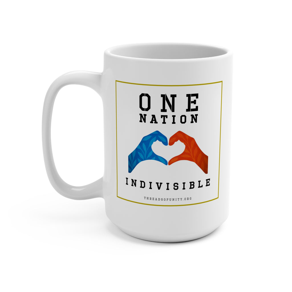 "One Nation, Indivisible Hands" Threads of Unity™ Ceramic Mug