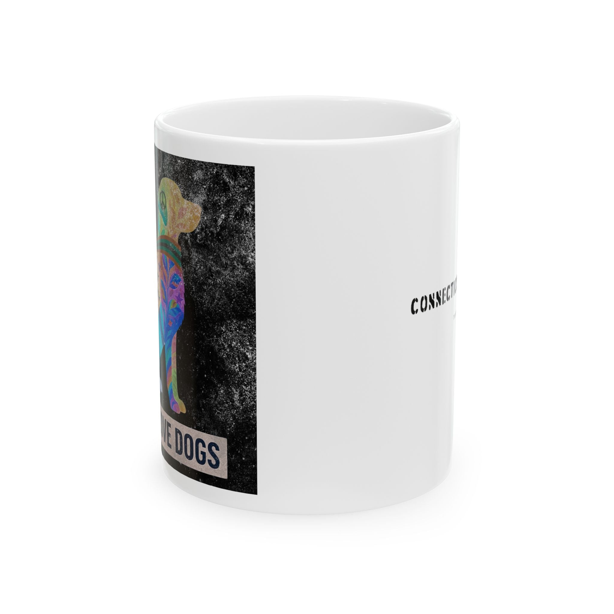 Ceramic "We All Love Dogs" Color Inversion Unity Mug (11oz, 15oz)