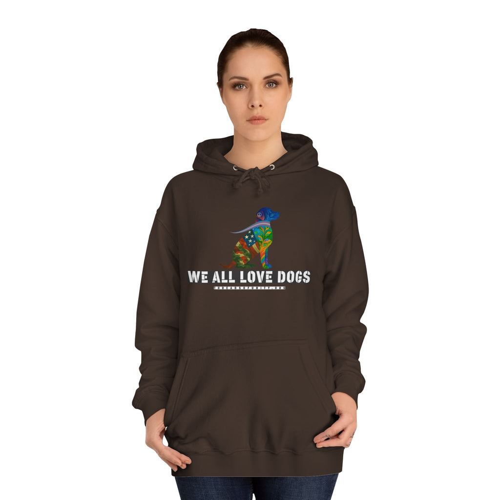 "We All Love Dogs, Retriever" Threads of Unity™ Unisex College Hoodie