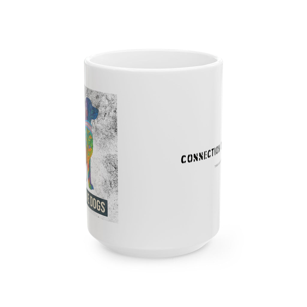 "We All Love Dogs" Threads of Unity™ Ceramic Mug, (11oz, 15oz)