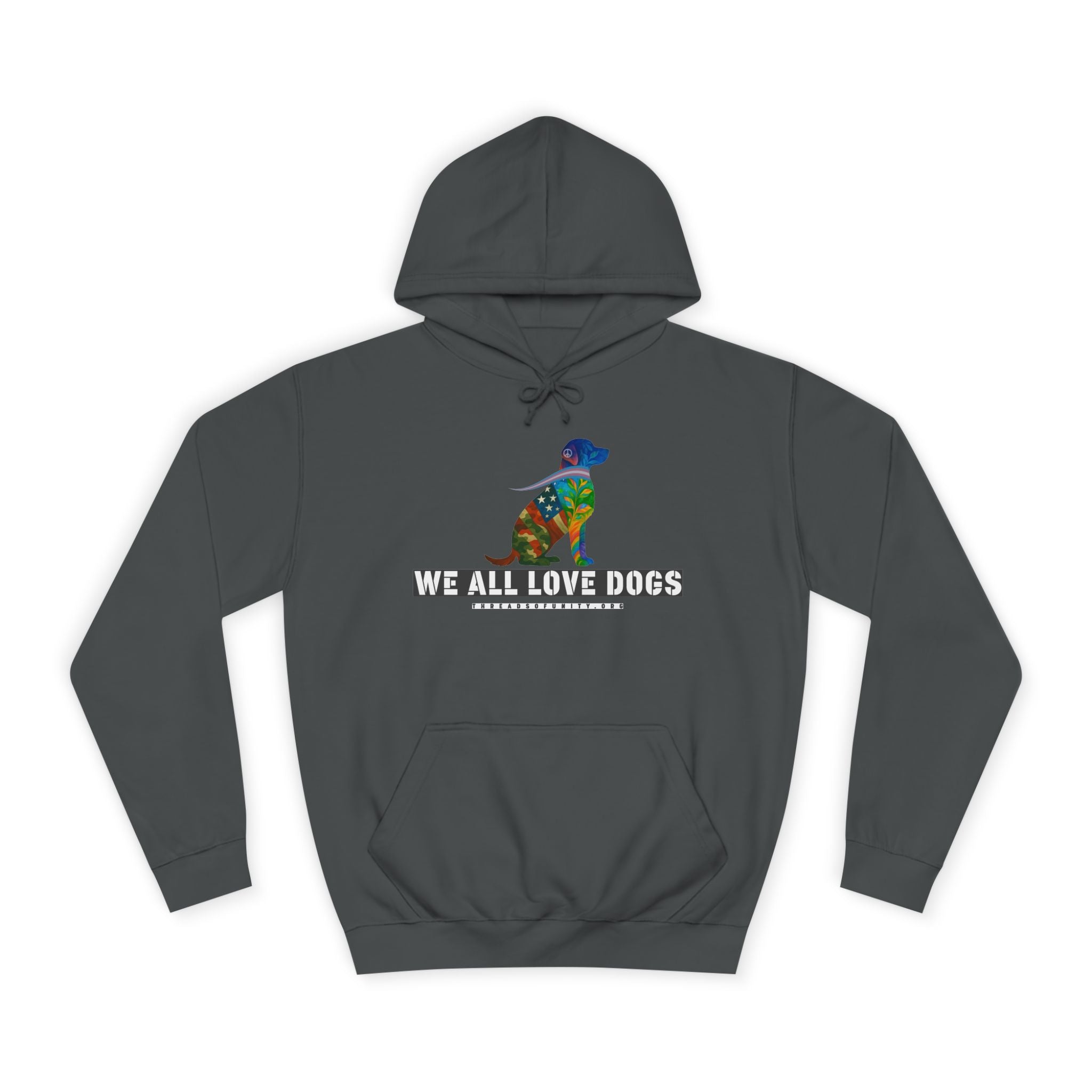 "We All Love Dogs, Retriever" Threads of Unity™ Unisex College Hoodie
