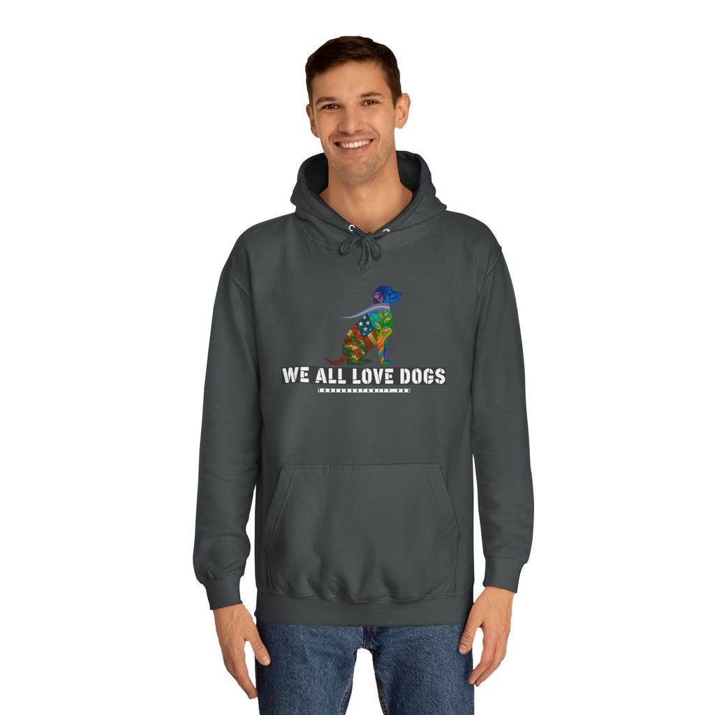 "We All Love Dogs, Retriever" Threads of Unity™ Unisex College Hoodie