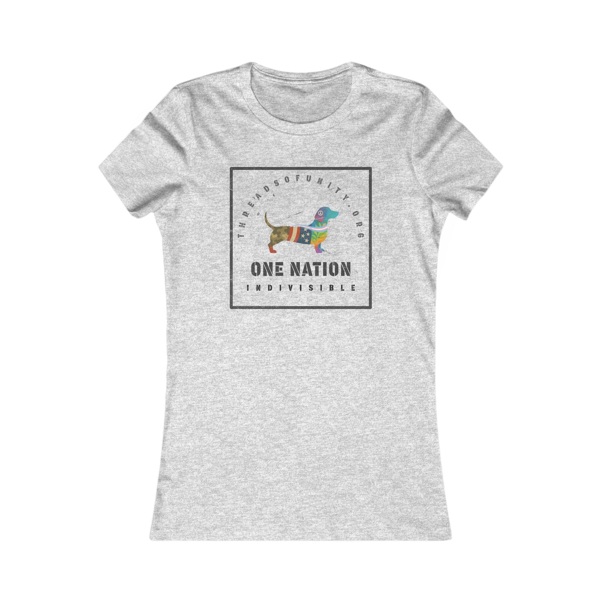 "One Nation, Indivisible Hound" Threads of Unity™ Women's T-Shirt
