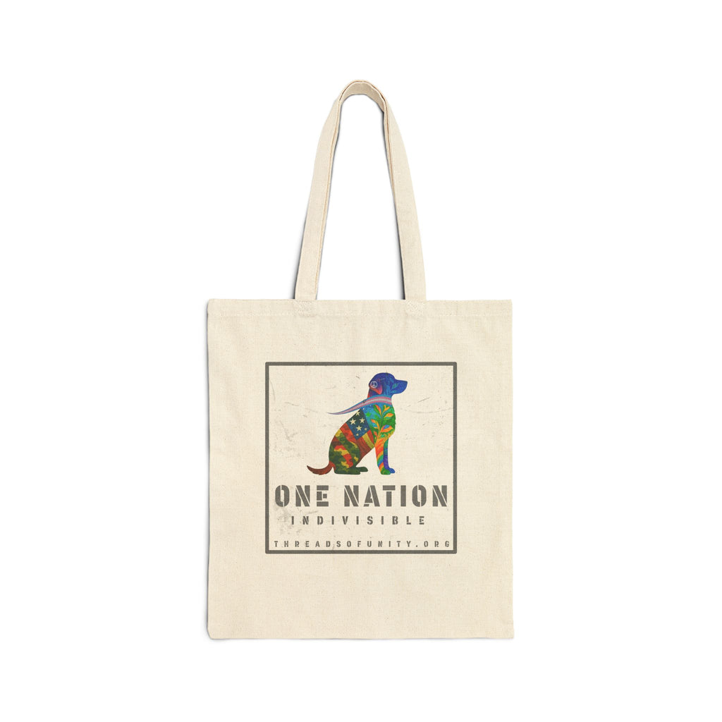 "One Nation, Indivisible Retriever" Threads of Unity™ Tote Bag