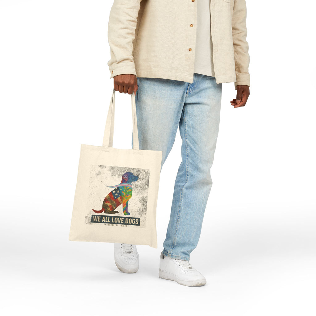 "We All Love Dogs" Threads of Unity™ Tote Bag
