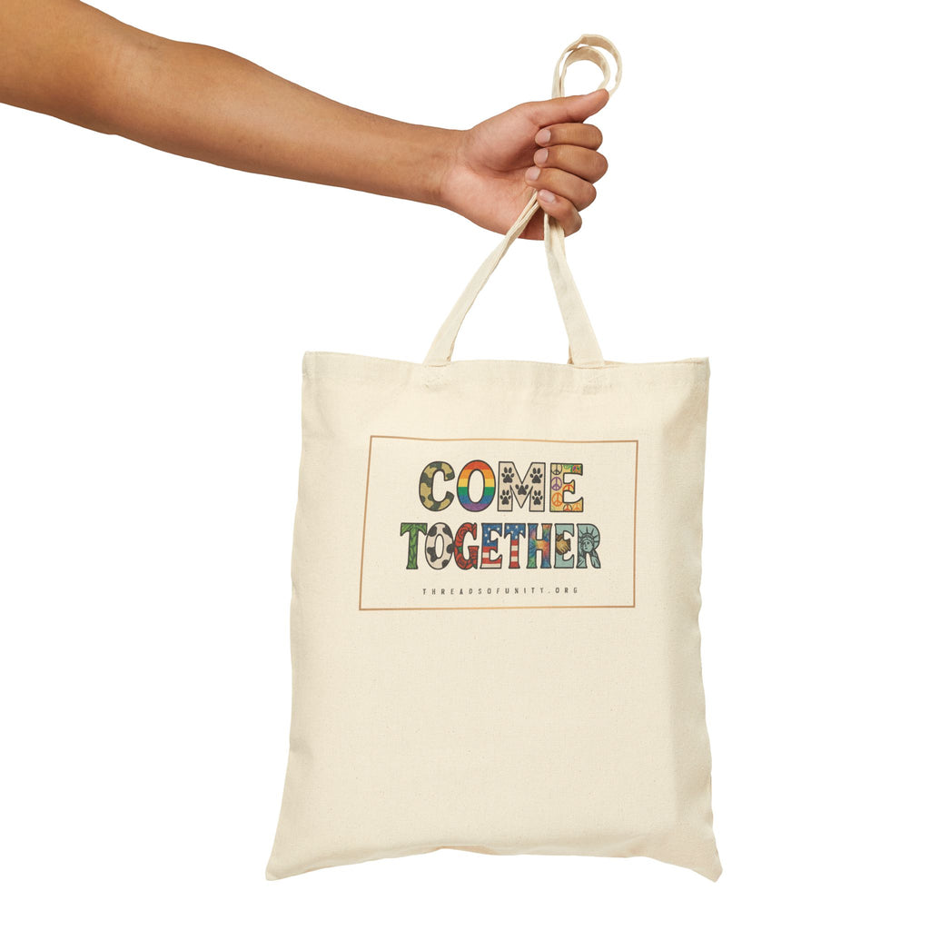 "Come Together" Threads of Unity™ Cotton Canvas Tote Bag