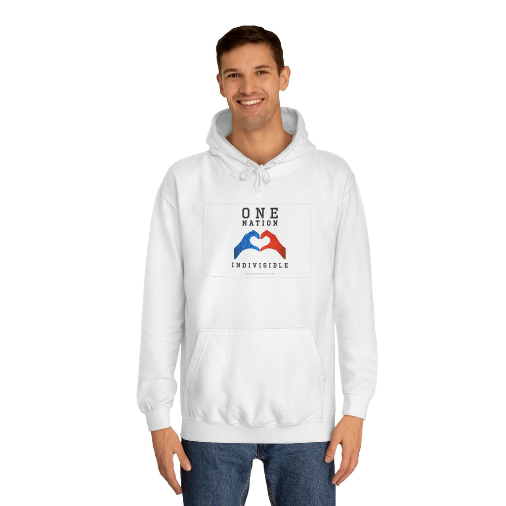 Unisex "One Nation, Indivisible" Threads of Unity™ Unisex College Hoodie