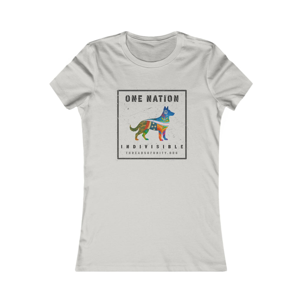 "One Nation, Indivisible Shepherd" Threads of Unity™ Women's T-Shirt