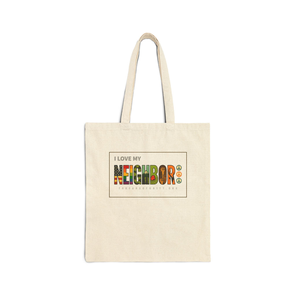 "I Love My Neighbor" Threads of Unity™ Tote Bag