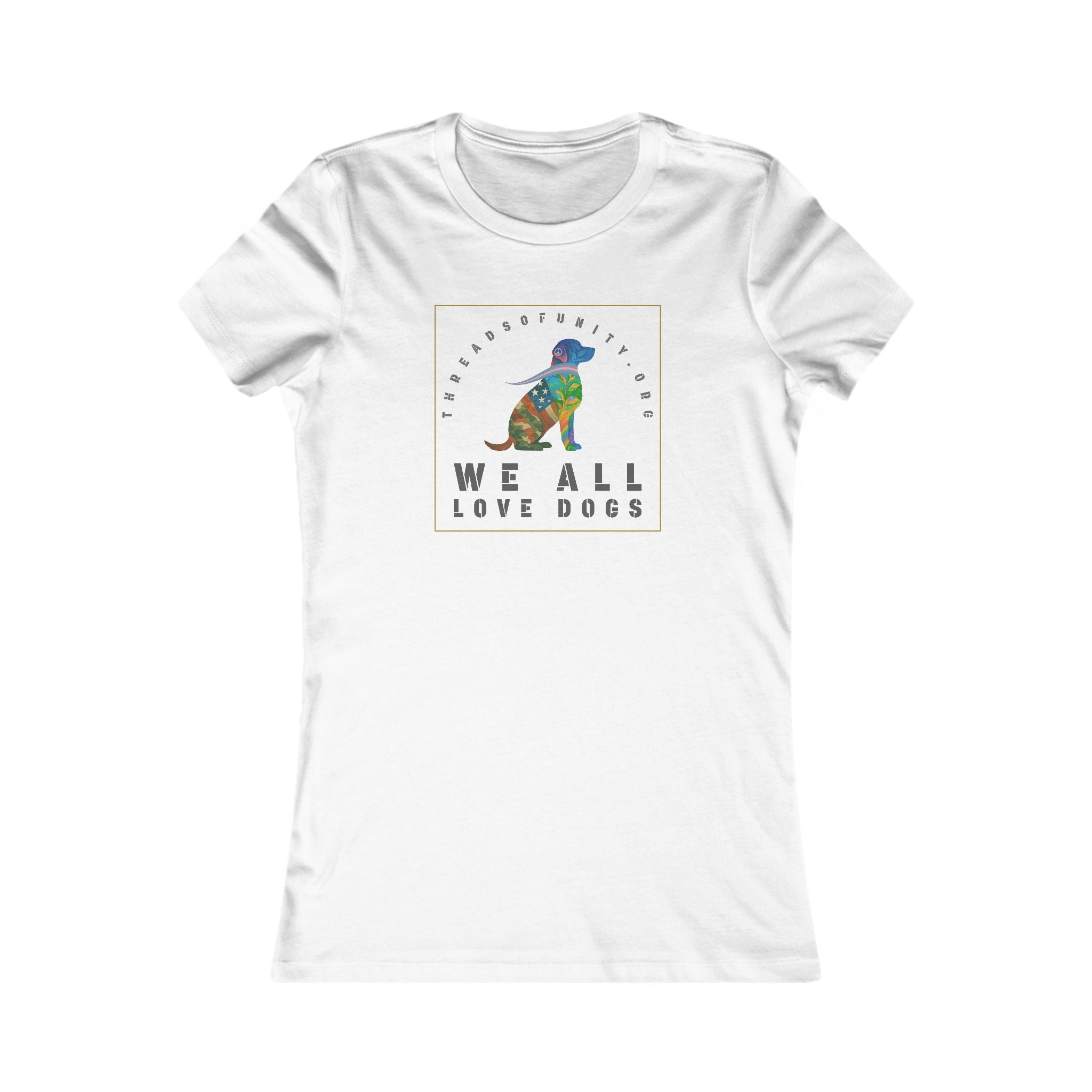 "We All Love Dogs, Retriever" Threads of Unity™ Women's T-Shirt