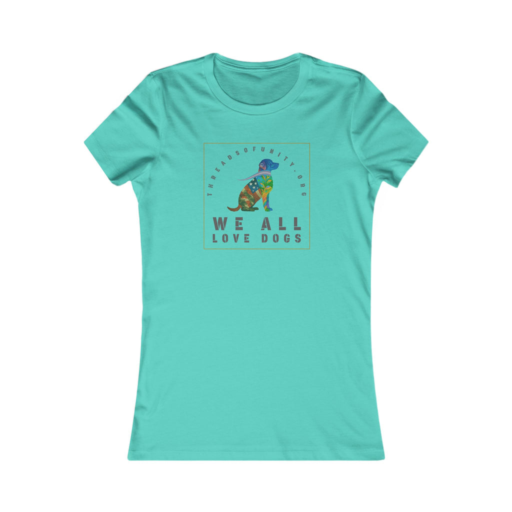 "We All Love Dogs, Retriever" Threads of Unity™ Women's T-Shirt