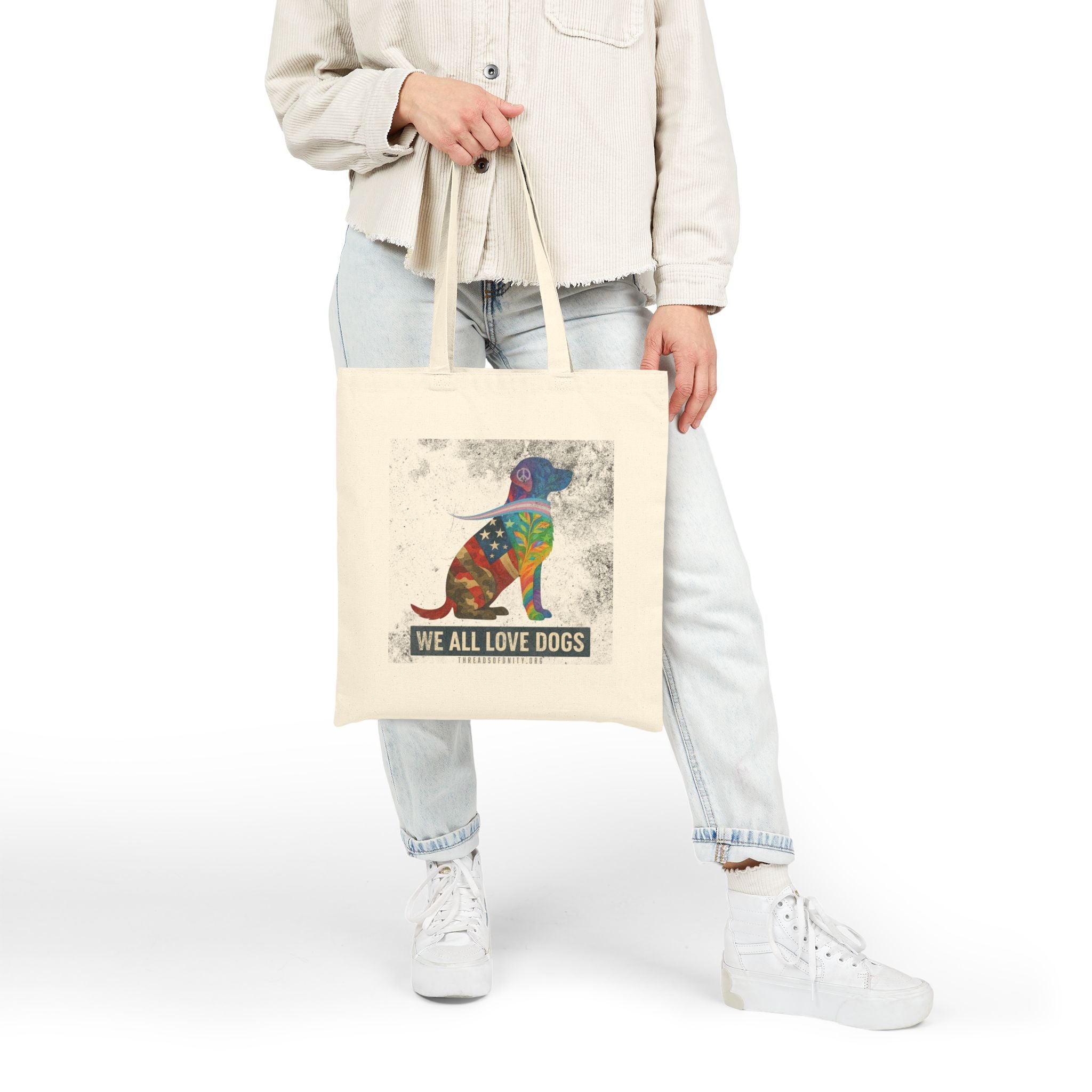 "We All Love Dogs" Threads of Unity™ Tote Bag
