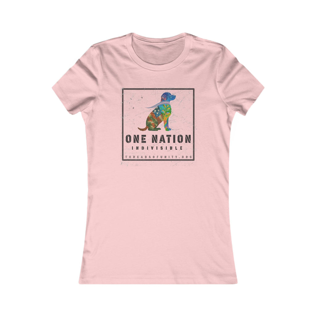 "One Nation, Indivisible Retriever" Threads of Unity™ Women's T-Shirt