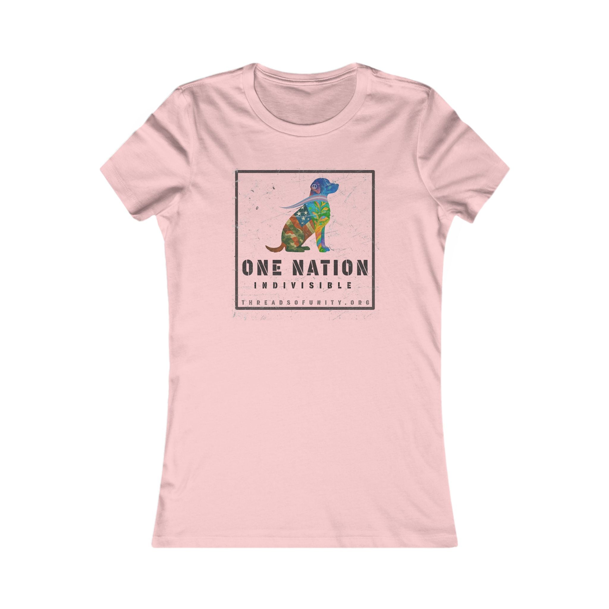 "One Nation, Indivisible Retriever" Threads of Unity™ Women's T-Shirt