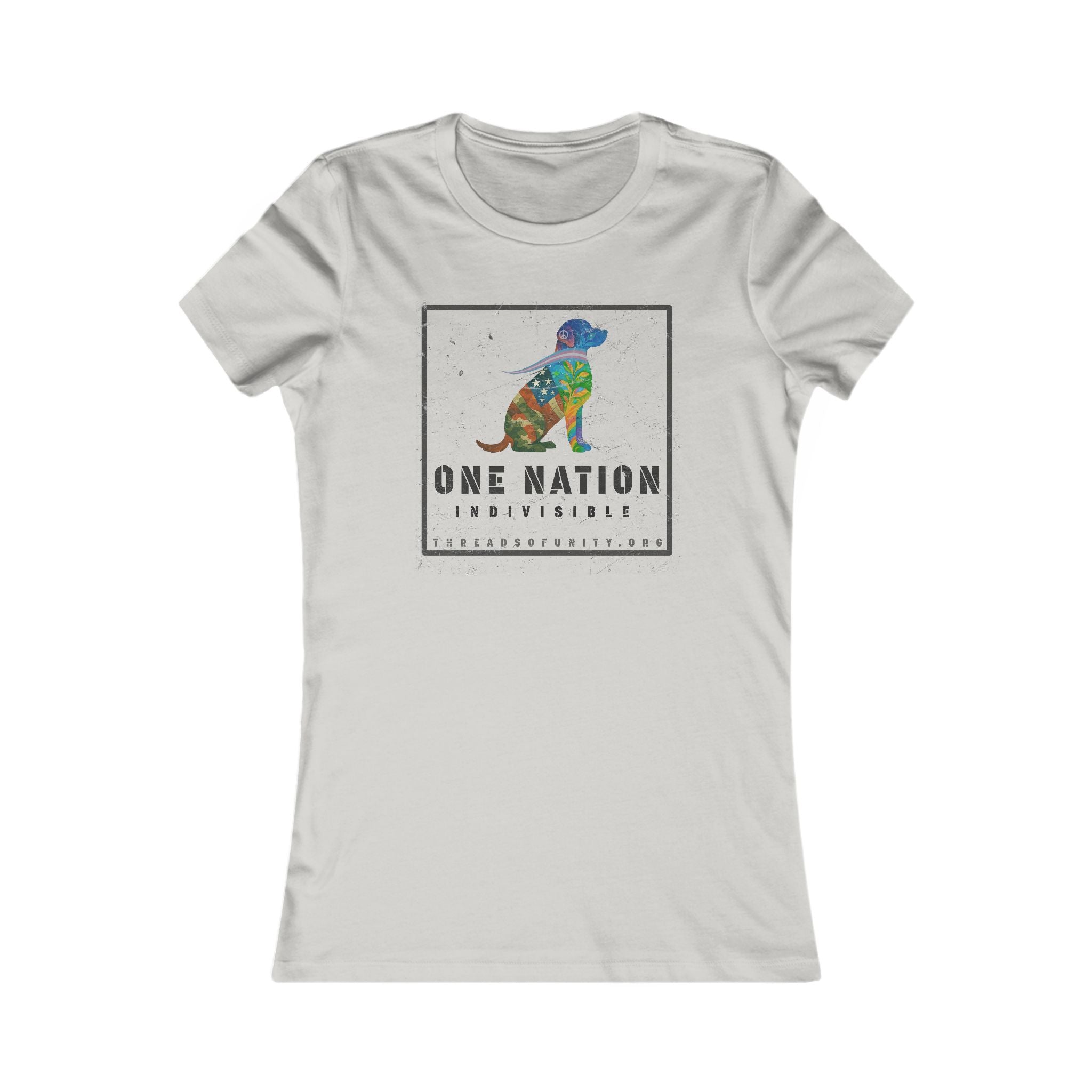 "One Nation, Indivisible Retriever" Threads of Unity™ Women's T-Shirt