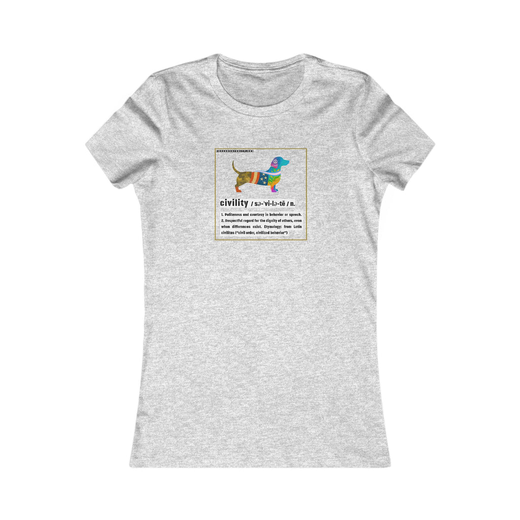 "Civility Dog" Threads of Unity™ Women's T-Shirt