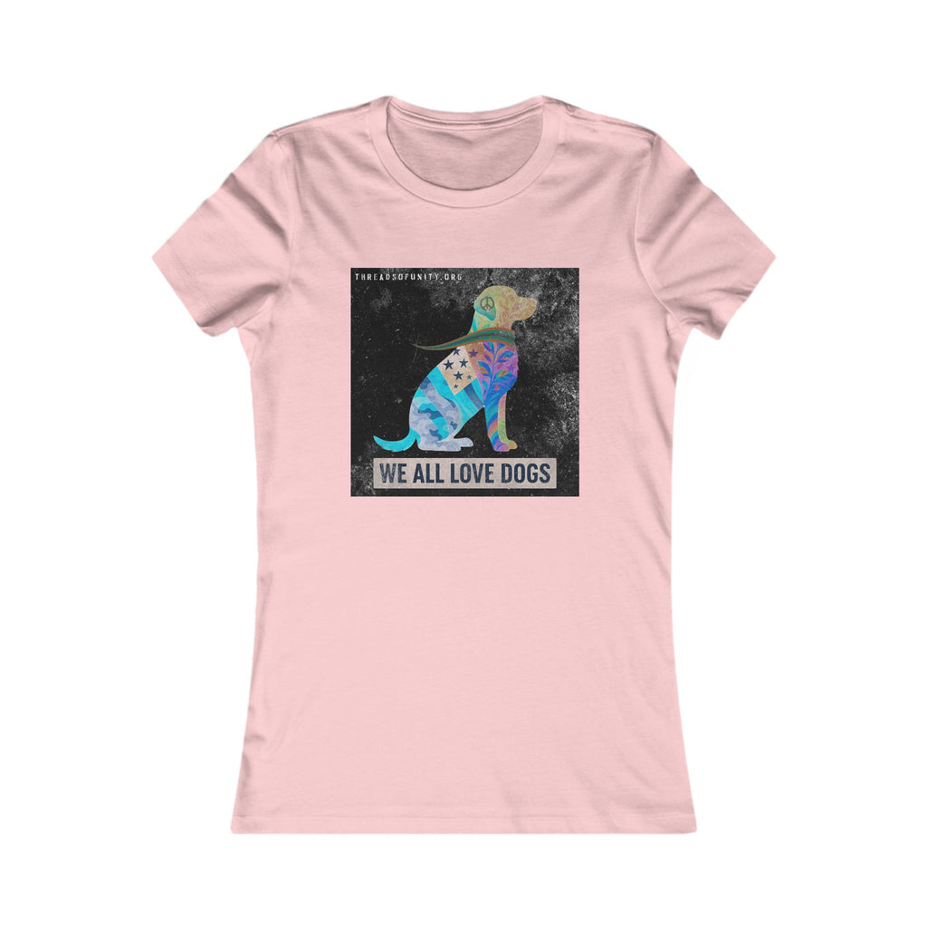 "We All Love Dogs" Threads of Unity™ Color Inversion Women's T-Shirt