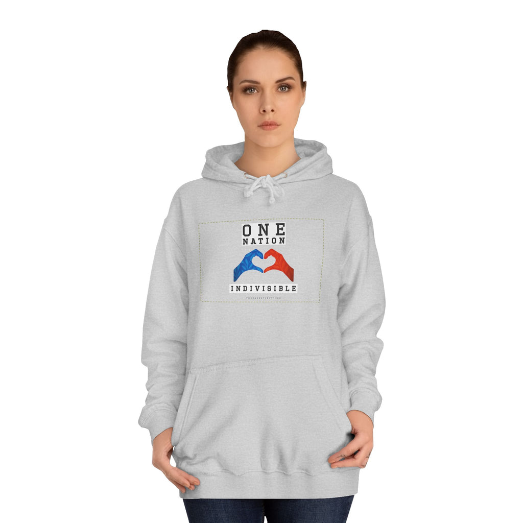 Unisex "One Nation, Indivisible" Threads of Unity™ Unisex College Hoodie