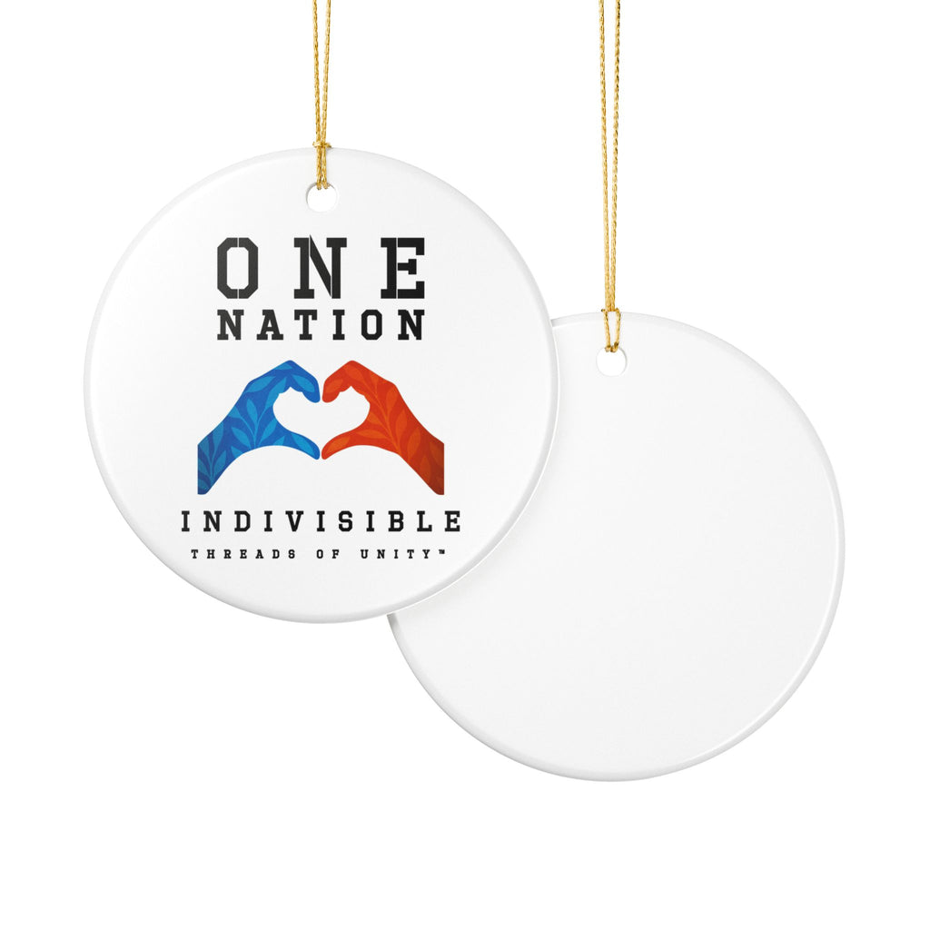 "One Nation" Threads of Unity™ Ceramic Ornament