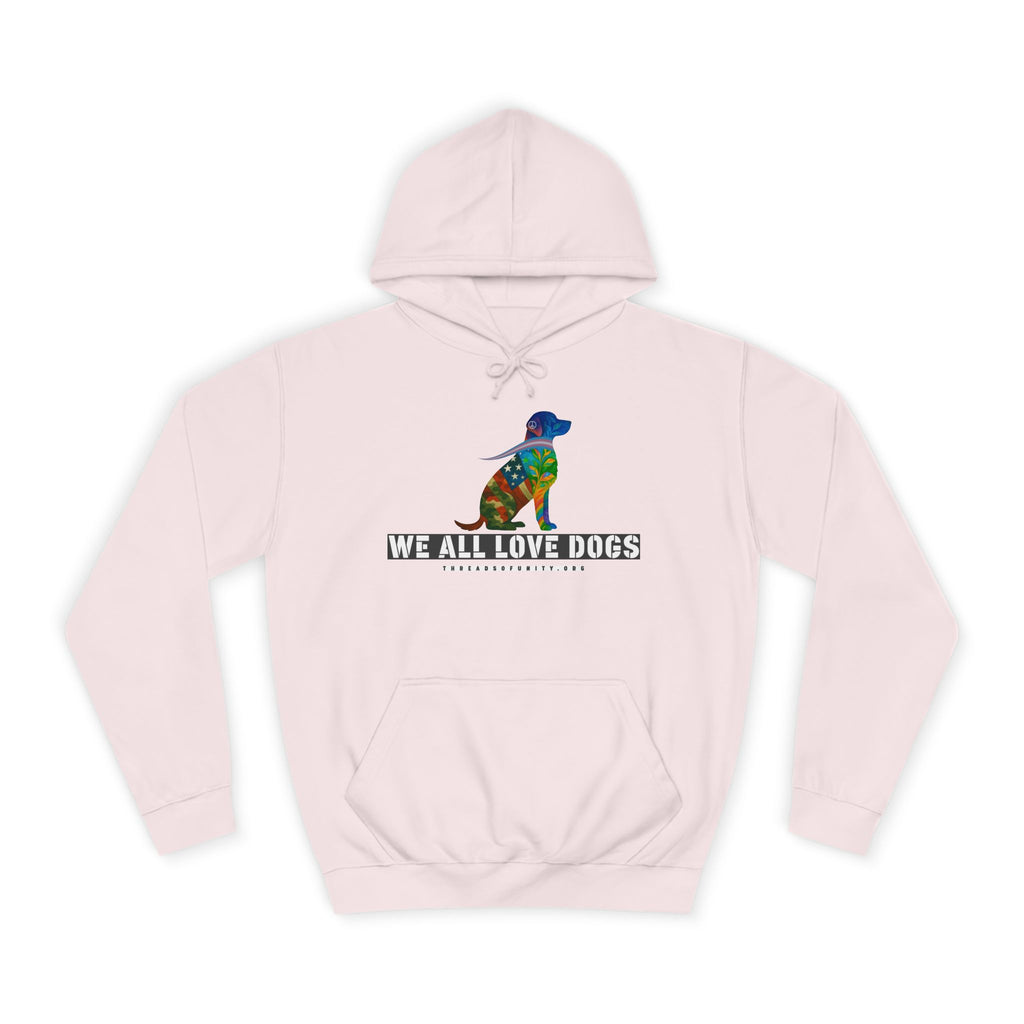 "We All Love Dogs, Retriever" Threads of Unity™ Unisex College Hoodie
