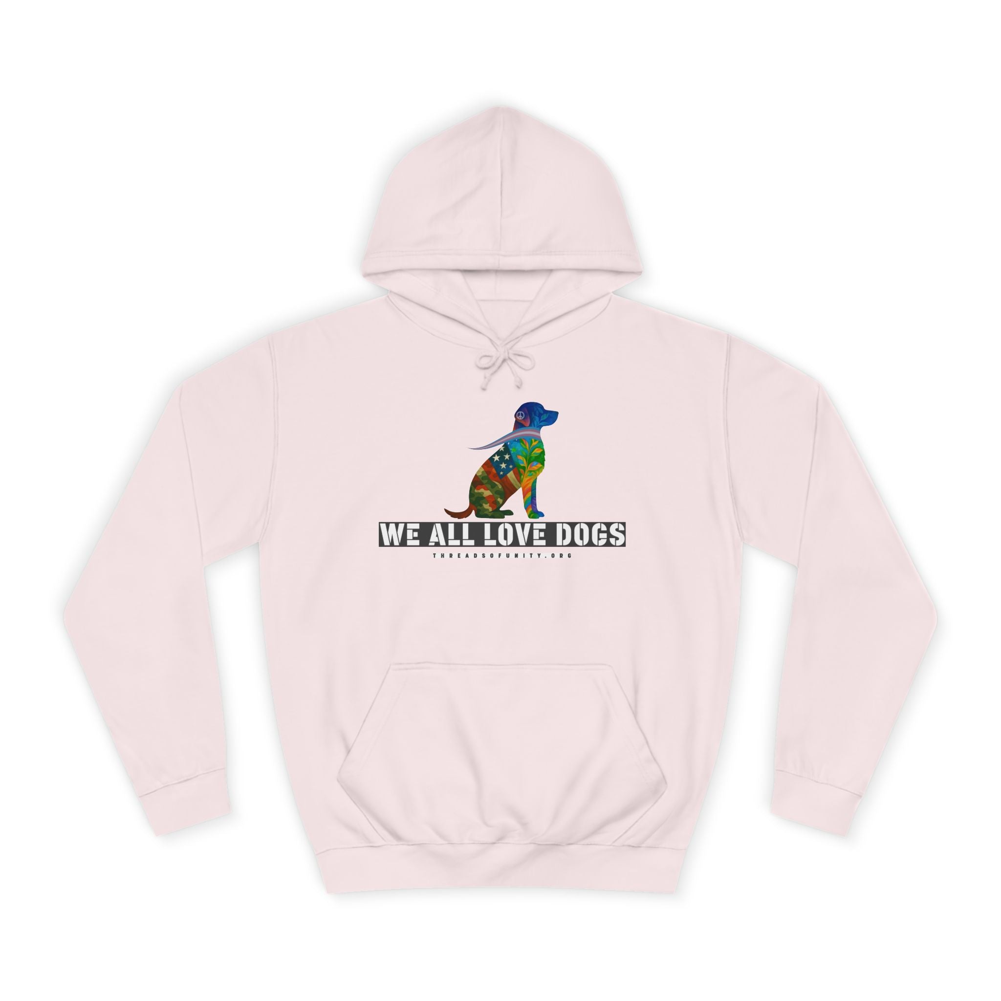 "We All Love Dogs, Retriever" Threads of Unity™ Unisex College Hoodie