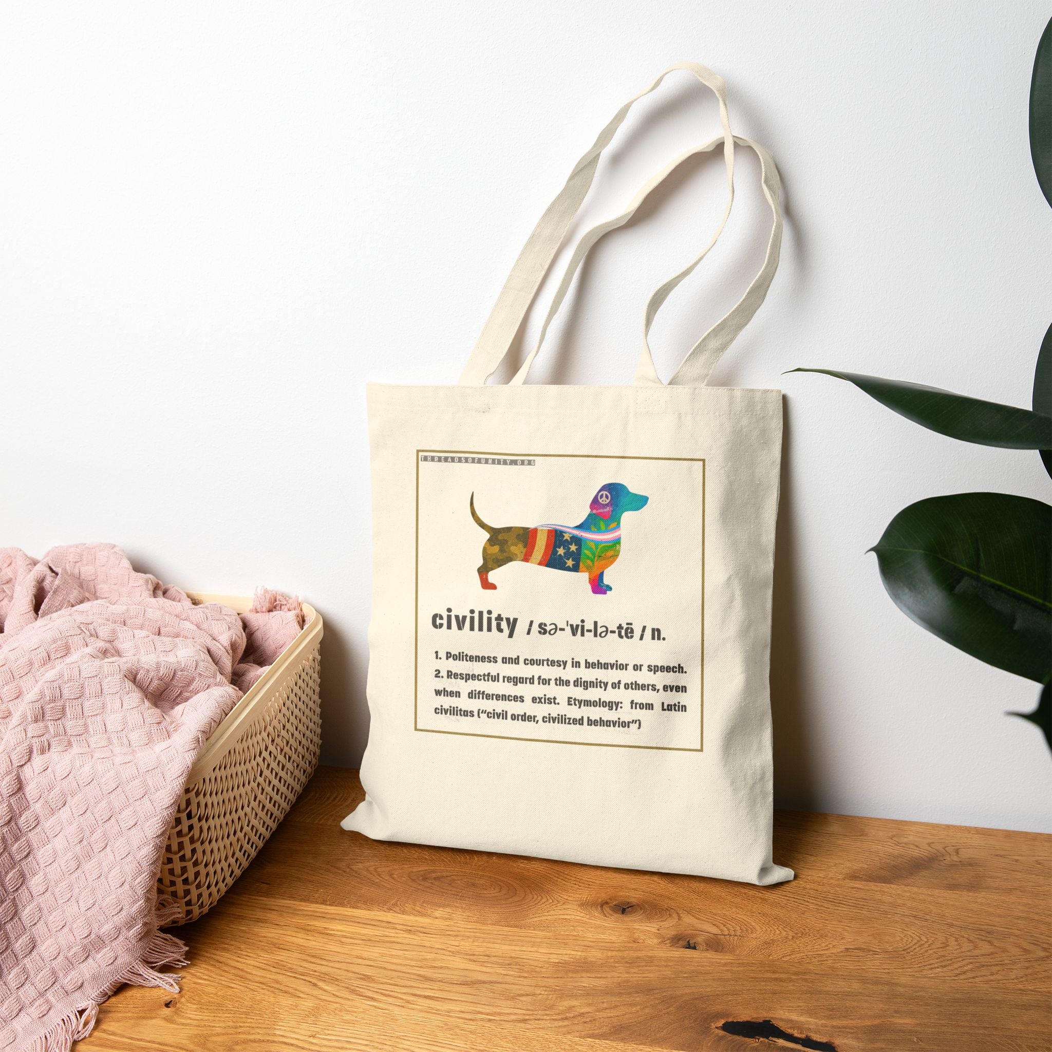 "Civility" Threads of Unity™ Tote Bag