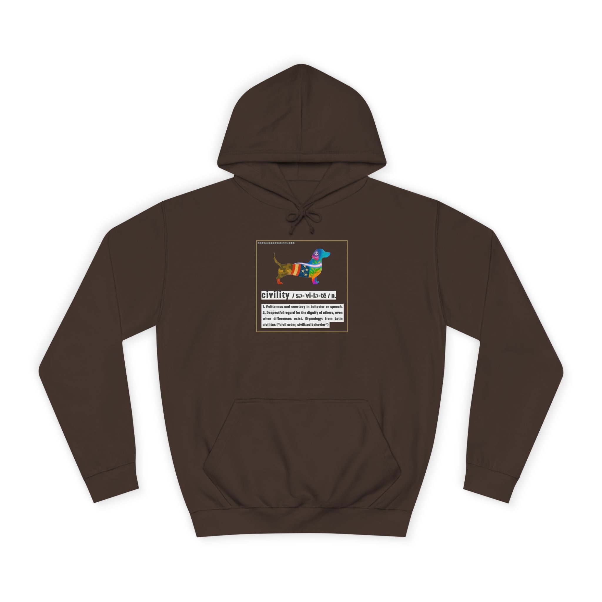 "Civility" Threads of Unity™ Unisex College Hoodie