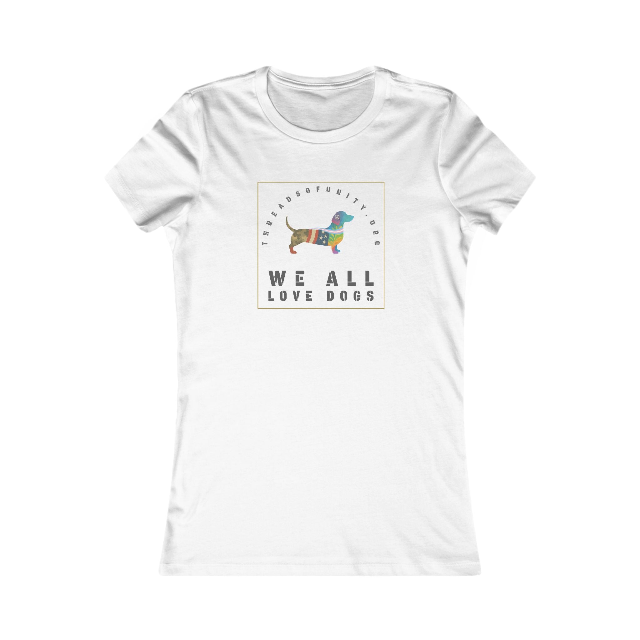 "We All Love Dogs, Hound" Threads of Unity™ Women's T-Shirt