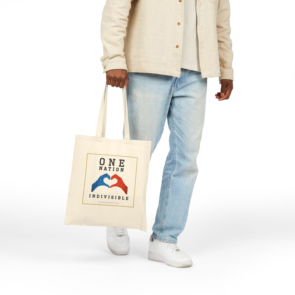 "One Nation, Indivisible Hands" Threads of Unity™ Tote Bag