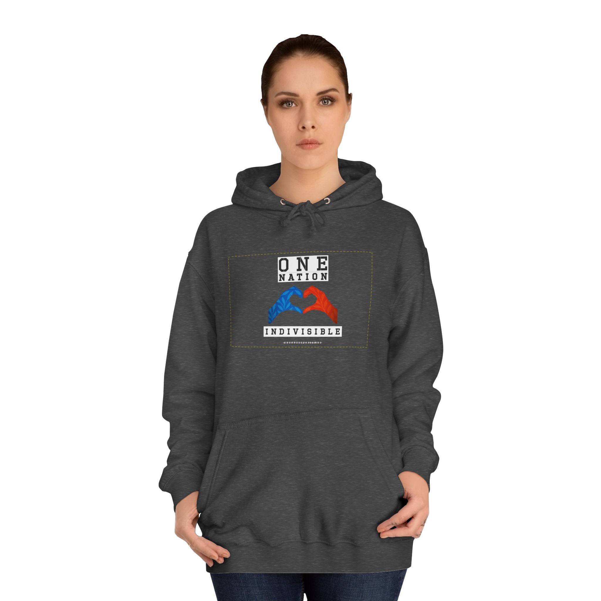 Unisex "One Nation, Indivisible" Threads of Unity™ Unisex College Hoodie