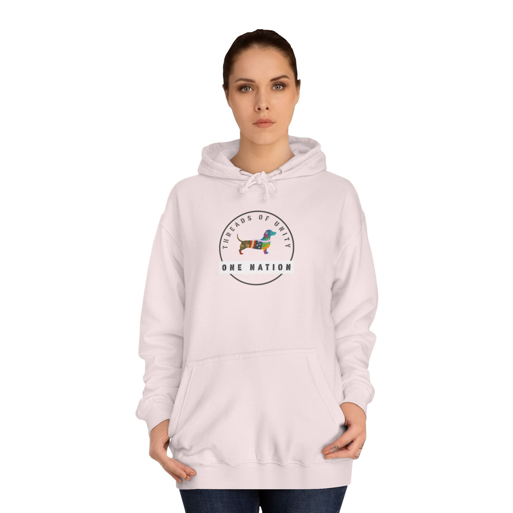"One Nation Hound" Threads of Unity™ Unisex College Hoodie