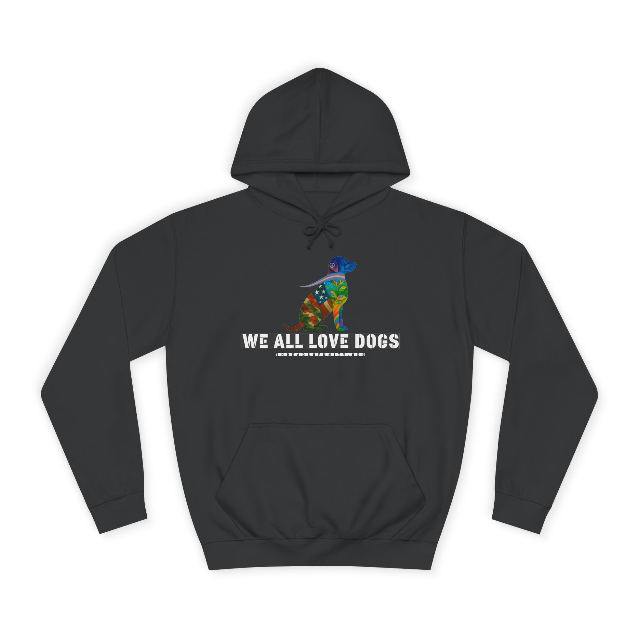 "We All Love Dogs, Retriever" Threads of Unity™ Unisex College Hoodie
