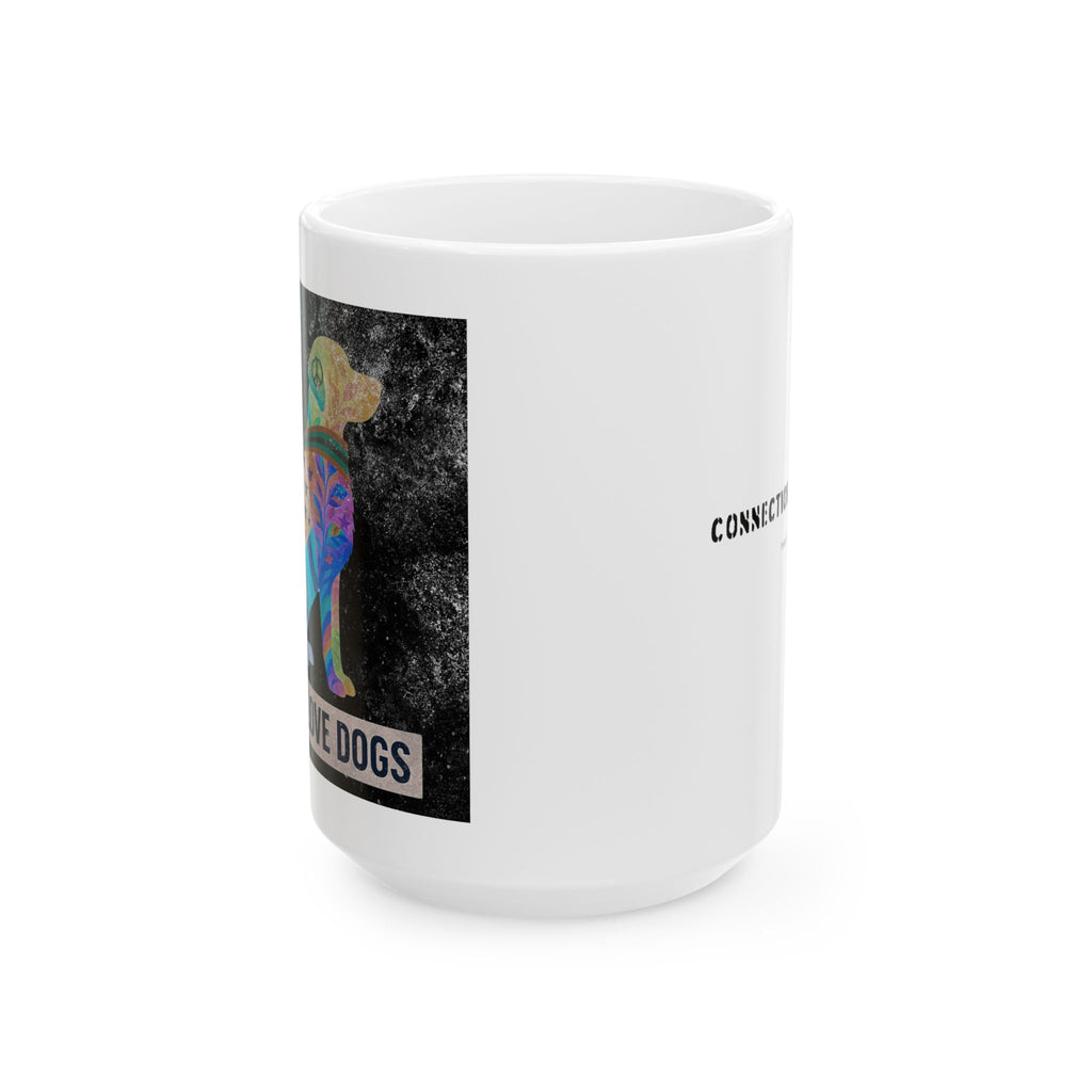 Ceramic "We All Love Dogs" Color Inversion Unity Mug (11oz, 15oz)
