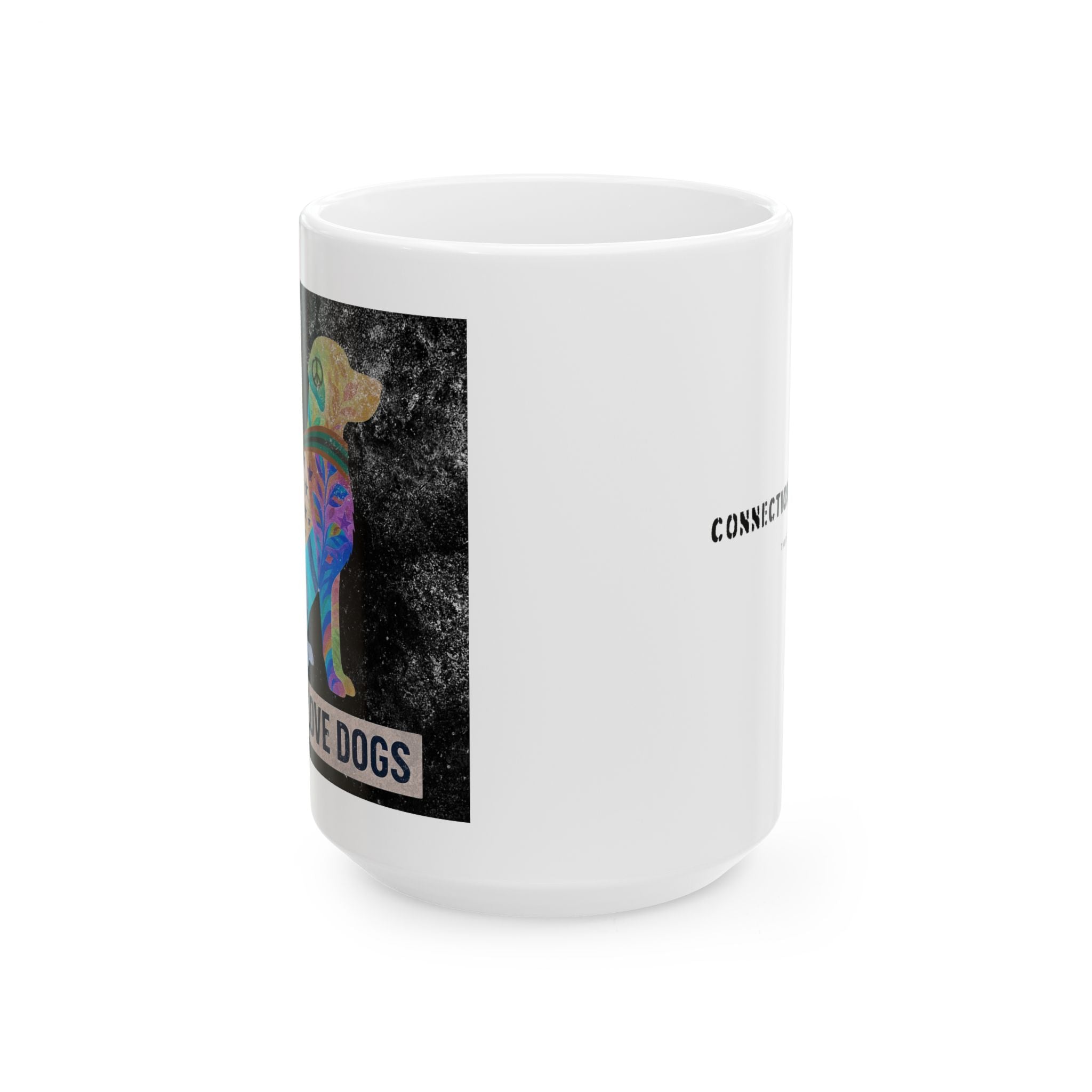 Ceramic "We All Love Dogs" Color Inversion Unity Mug (11oz, 15oz)