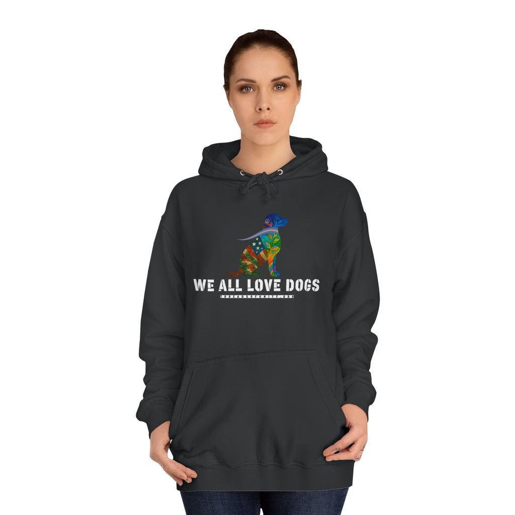 "We All Love Dogs, Retriever" Threads of Unity™ Unisex College Hoodie