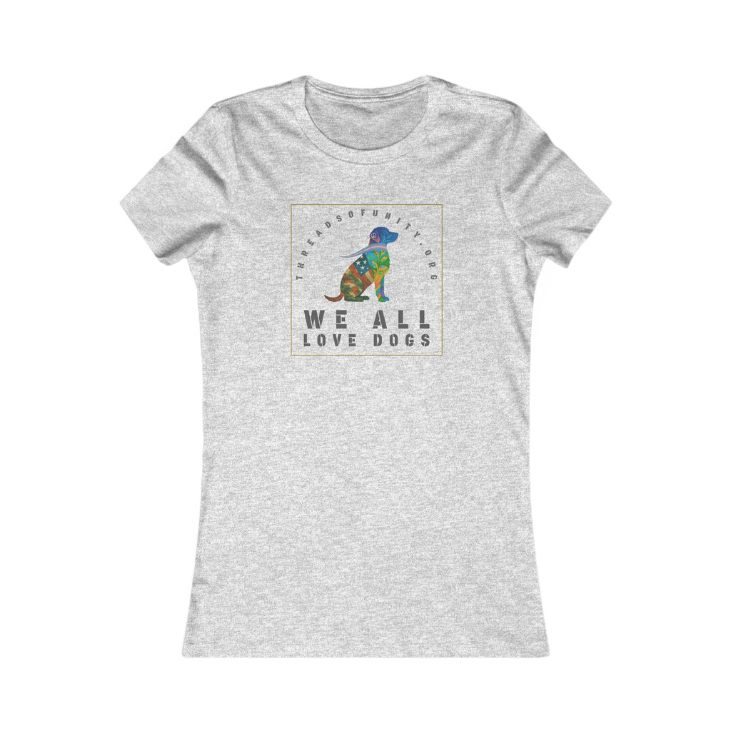 "We All Love Dogs, Retriever" Threads of Unity™ Women's T-Shirt