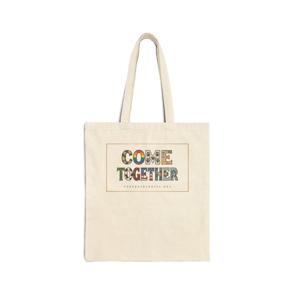 "Come Together" Threads of Unity™ Cotton Canvas Tote Bag