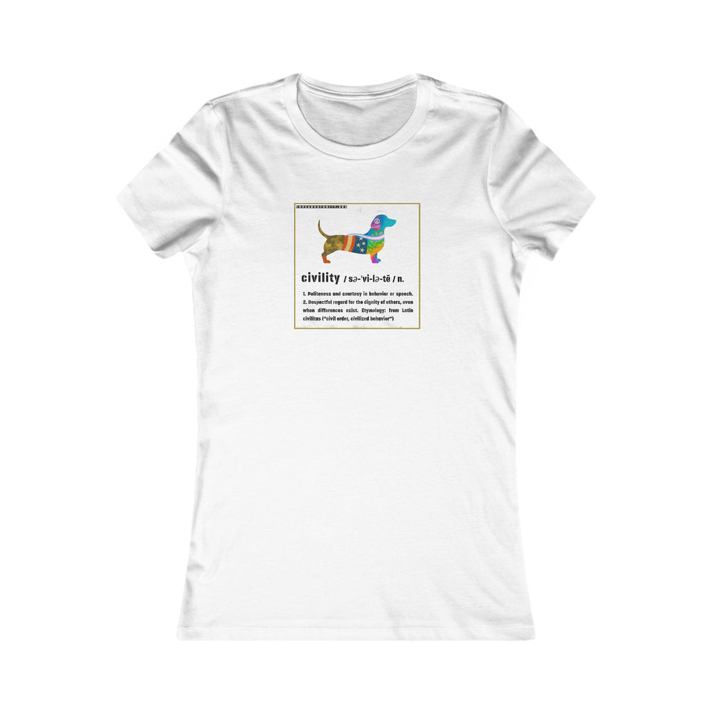 "Civility Dog" Threads of Unity™ Women's T-Shirt