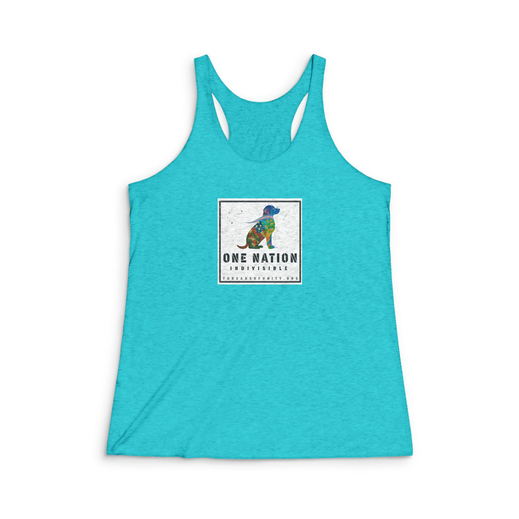 "One Nation, Indivisible Retriever" Threads of Unity™ Women's Tank Top