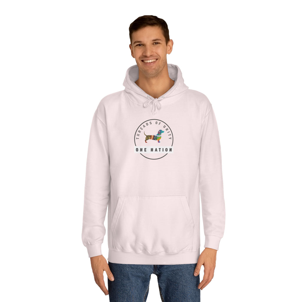 "One Nation Hound" Threads of Unity™ Unisex College Hoodie