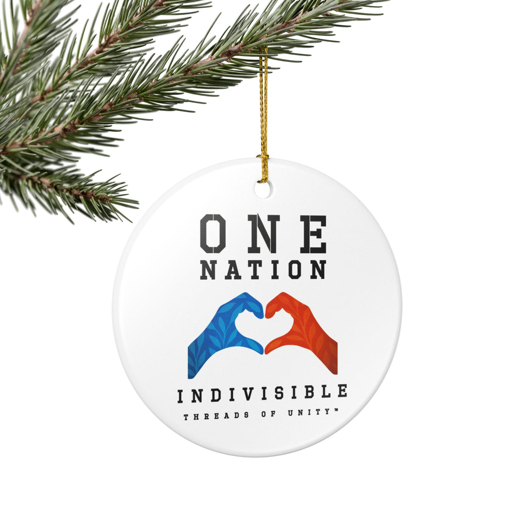 "One Nation" Threads of Unity™ Ceramic Ornament