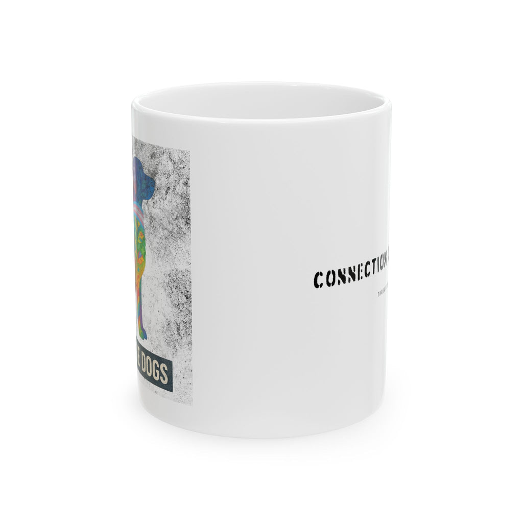 "We All Love Dogs" Threads of Unity™ Ceramic Mug, (11oz, 15oz)
