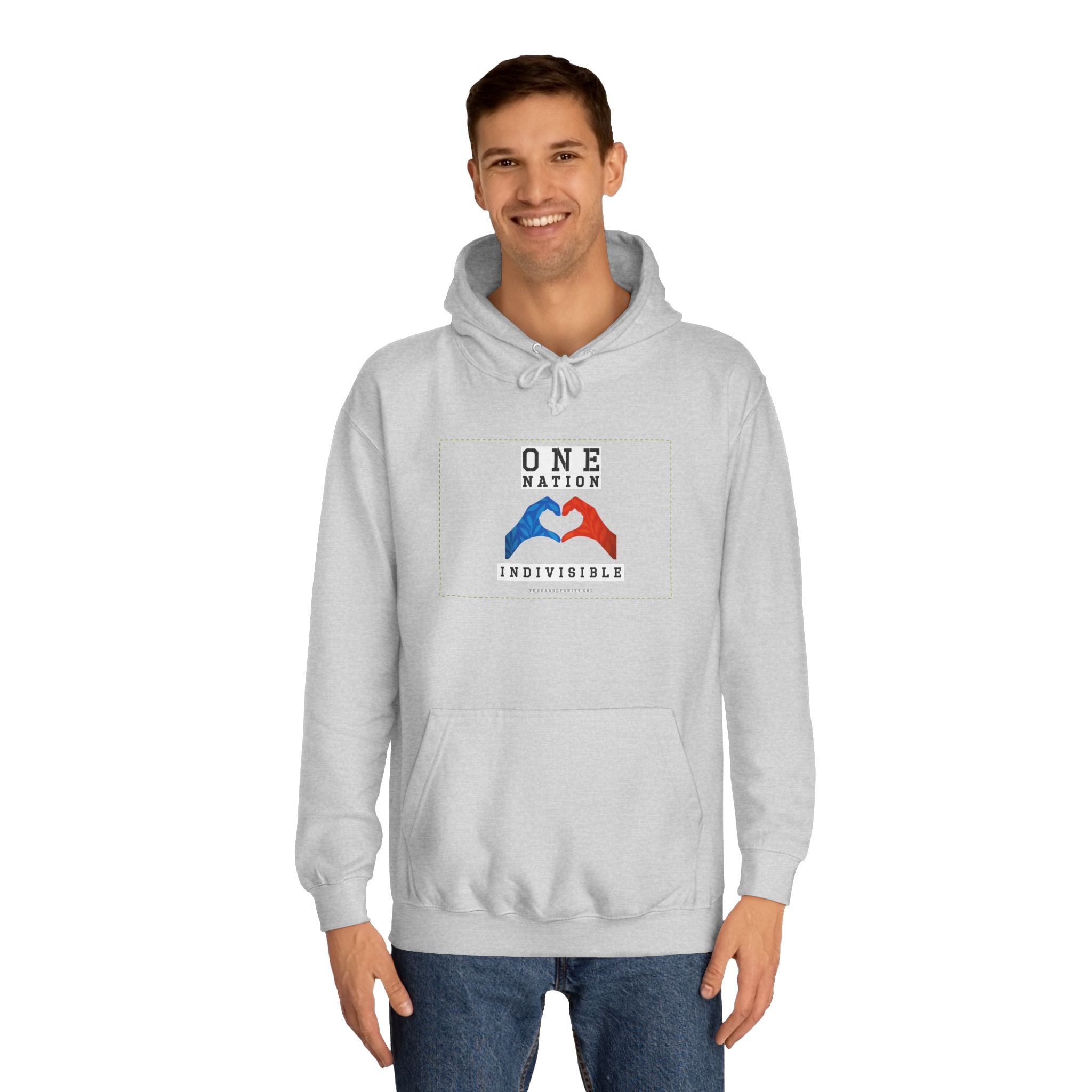 Unisex "One Nation, Indivisible" Threads of Unity™ Unisex College Hoodie