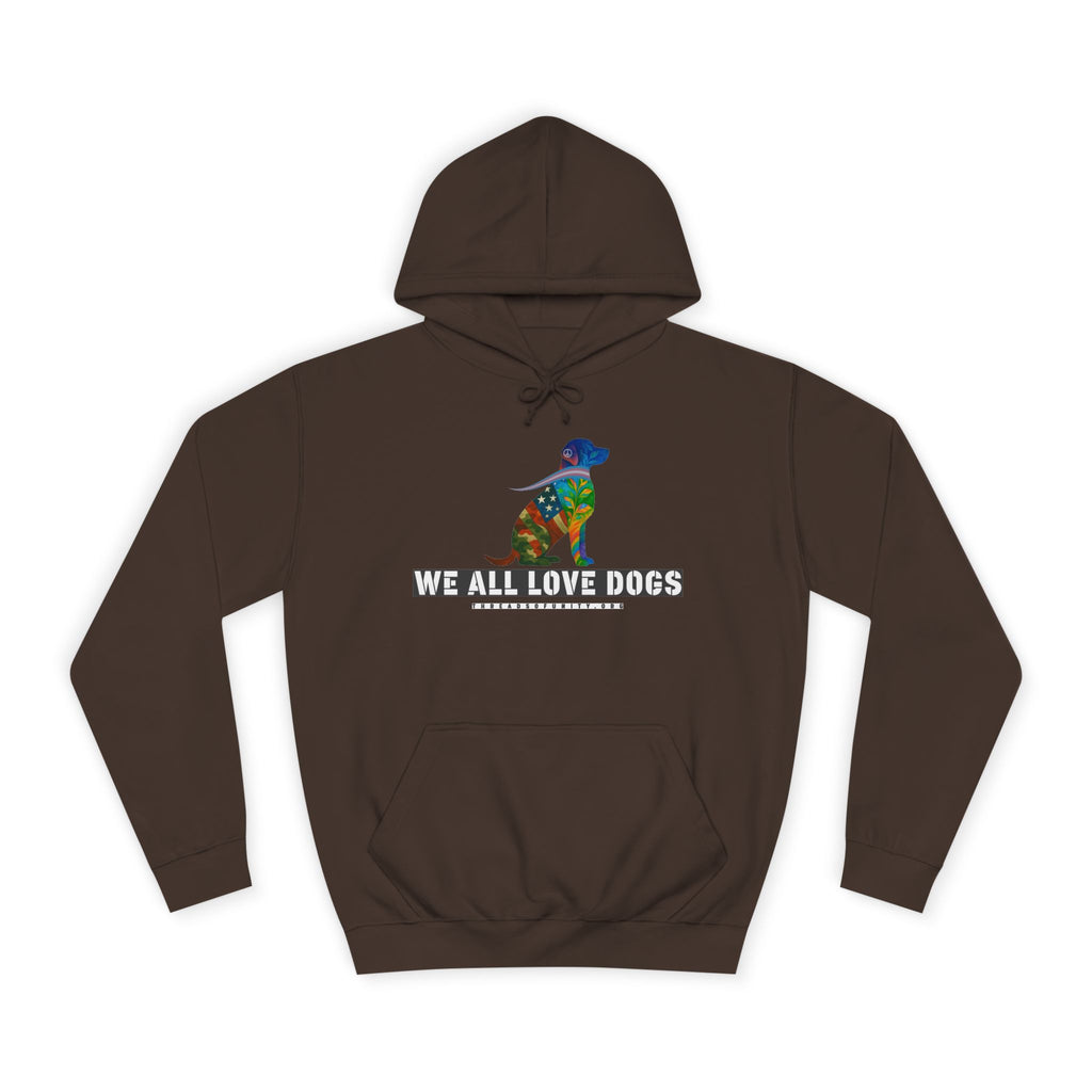 "We All Love Dogs, Retriever" Threads of Unity™ Unisex College Hoodie
