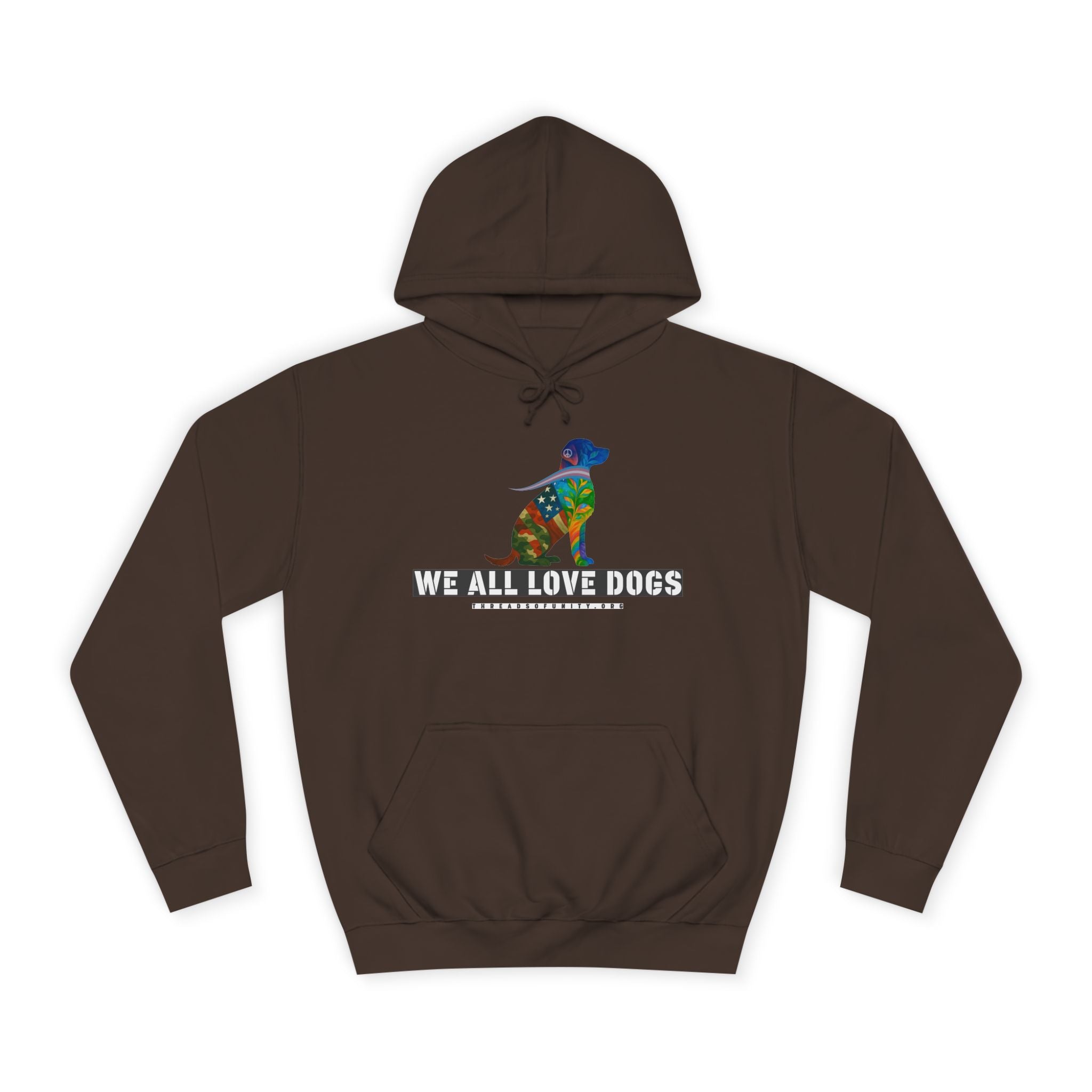 "We All Love Dogs, Retriever" Threads of Unity™ Unisex College Hoodie