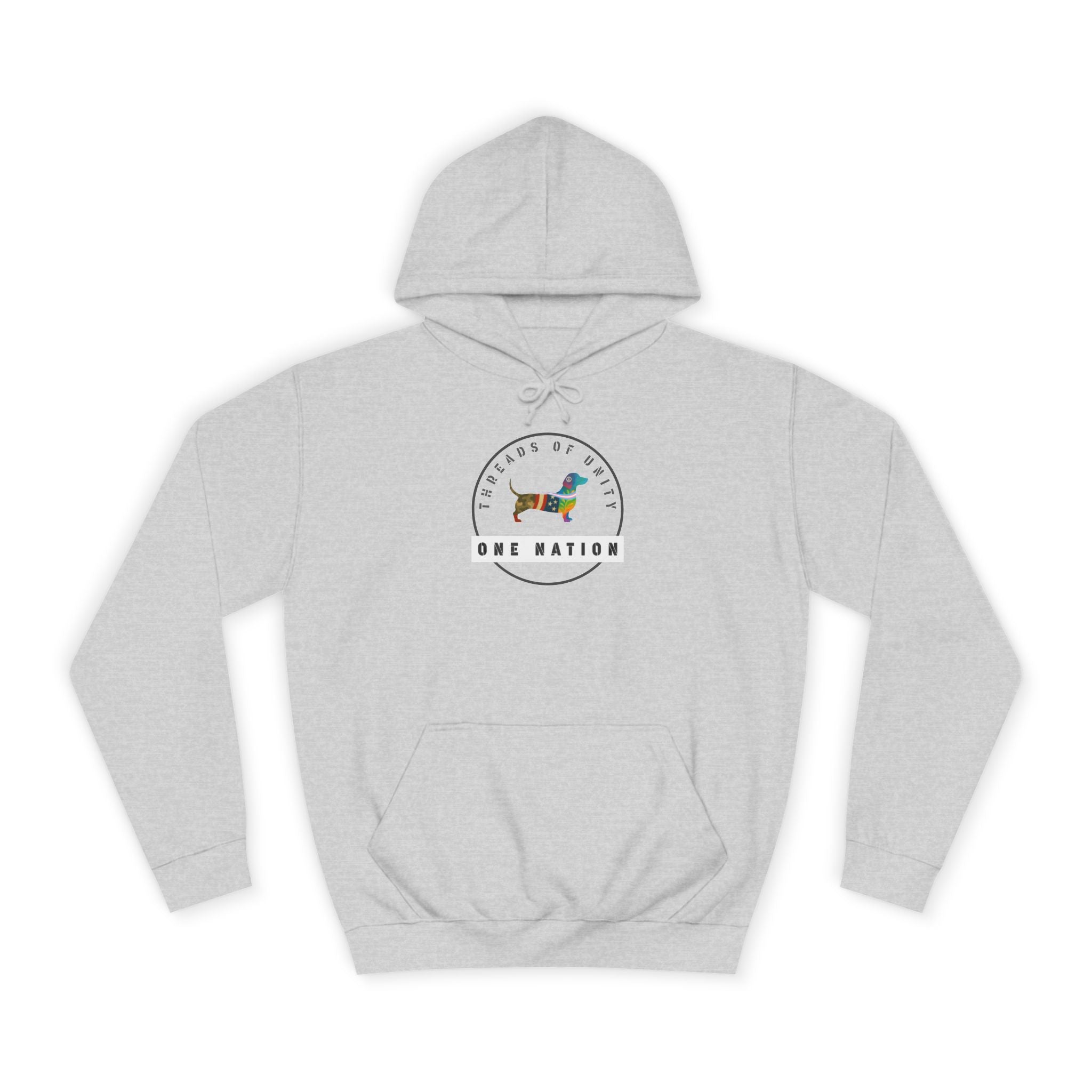 "One Nation Hound" Threads of Unity™ Unisex College Hoodie