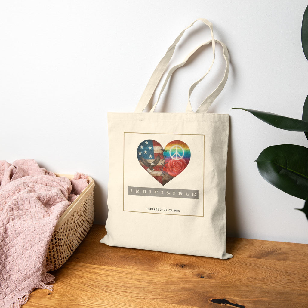 "Indivisible Heart" Threads of Unity™ Tote Bag