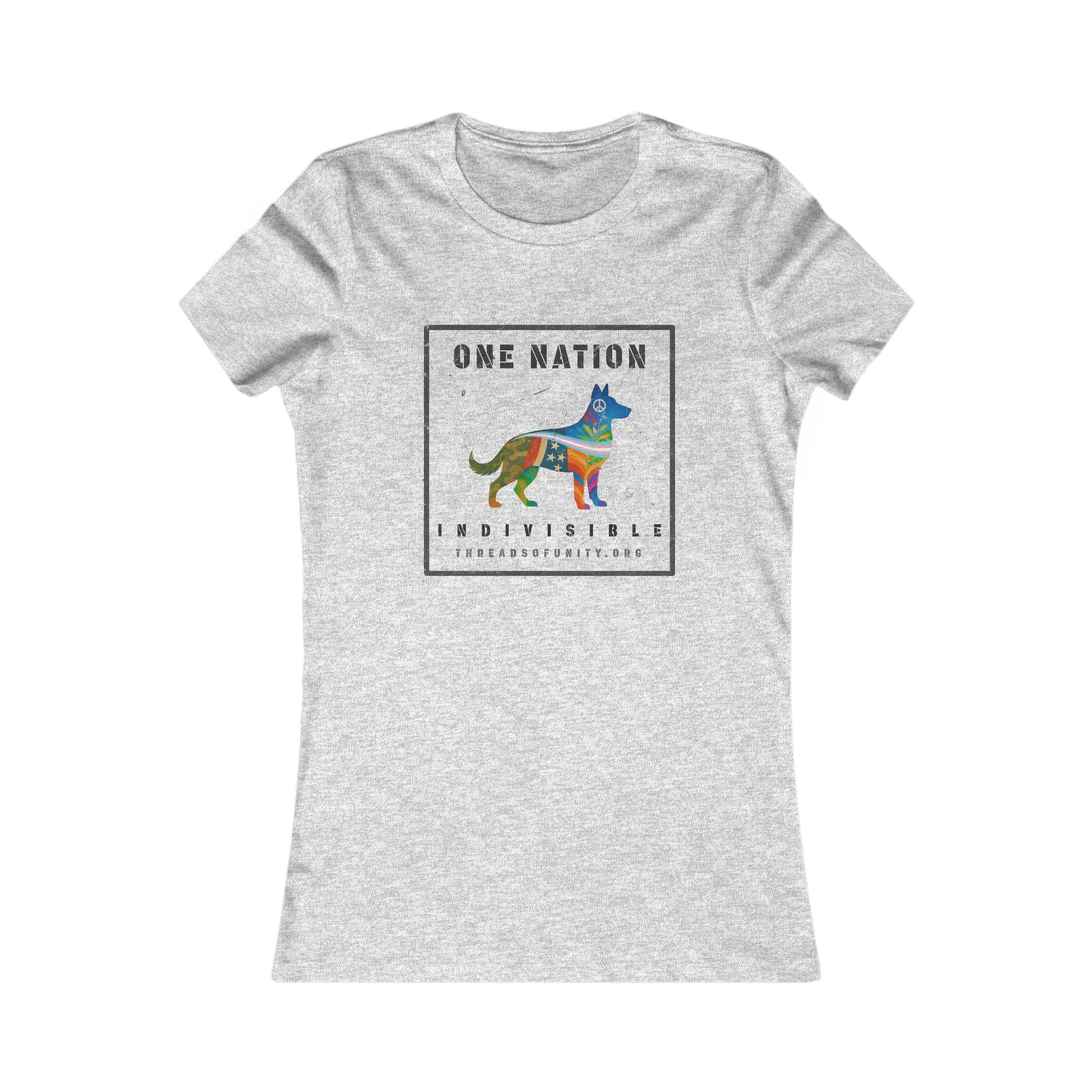 "One Nation, Indivisible Shepherd" Threads of Unity™ Women's T-Shirt